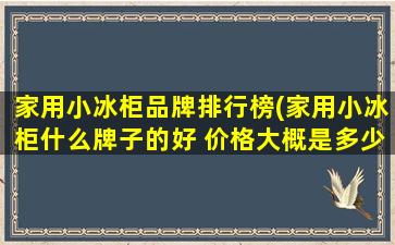 家用小冰柜品牌排行榜(家用小冰柜什么牌子的好 价格大概是多少)